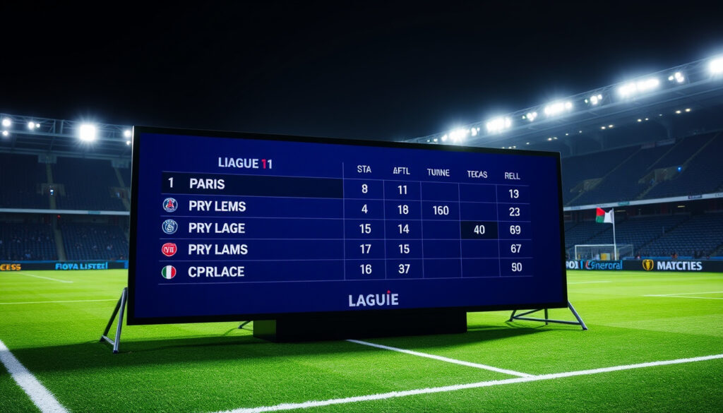 リーグ・アン順位表 – PSG首位 Lens追う 第17節最新